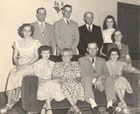 David, Robert, Arlo, Dorothy, Louise, Otha, Blanche, Mom, Pop, and Geraldine